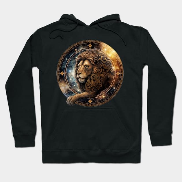 The Lion's Den, Leo Zodiac Sign Hoodie by Petko121212